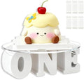 One Letters Birthday Cake Stand,12 Inch,White Round by MXOYOXM