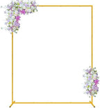 Fomcet Square Backdrop Stand Metal Gold 6.6FT x 5.2FT Wedding Arch Stand by Fomcet