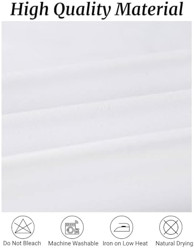 Fokitut 6 Pack Round Tablecloth, 120 Inch, Stain Resistant and Wrinkle Polyester Table Cloth, Fabric Table Cover for Kitchen Dining, Wedding, Party, Holiday Dinner-White - Image 2