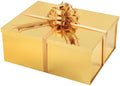 UoeRing Gold Extra Large Gift Box 2Pcs 22x17x9 inch,luxury Gift Box with Lid for Presents Birthday Christmas Valentine's Day (Includes Pull Bows,Card,Envelope,Filler) by Unknown