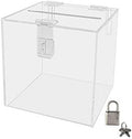 Marketing Holders 6"W Ballot Box Suggestion Top Lock Sign Great for Shows Expos Charity Organizations Countertops Monetary Donations Promotions Complaints by MarketingHolders