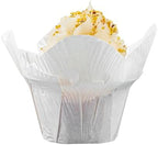 Restaurantware-6 Ounce Daffodil Baking Cups, 200 Oven-Ready Cupcake Liners - Freezable, Disposable, White Paper Muffin Cases, For Wedding Parties, Baby Showers and More - Image 2