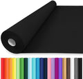 Vanhench 24"x2520"(210') Black Solid Color Wrapping Paper, Art Kraft Construction Paper for Bouquet Flower Crafts, Packing, Poster, Bulletin Board, Floor Covering & Table Runner by Vanhench