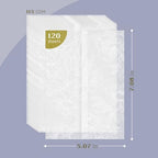 Goefun 5x7 Invitation Bundle - 100 Sheets 5x7 Cream Blank Flat Note Cards & 100 Sheets Cream A7 Self-Seal Envelopes & 120 Sheets 115GSM Floral Vellum Jackets for Wedding, DIY & Parties - Image 7
