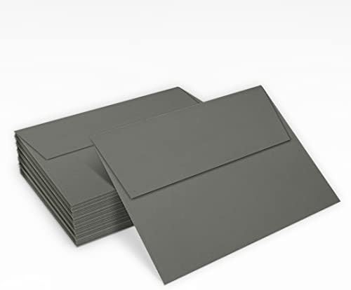 LUXPaper A7 Invitation Envelopes | Peel & Press | 5 1/4" x 7 1/4" | Smoke Gray | 80lb. Text | 250 Qty - Image 5