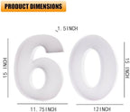 15in Cardboard Number Shape Box Fillable Tray, Food Charcuterie Board, Cupcake Sweet Party Decor (Number 60&90) - Image 3
