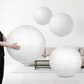 Woanger 4 Pack 30 Inch Large White Paper Lanterns for Christmas Party Decor by Woanger
