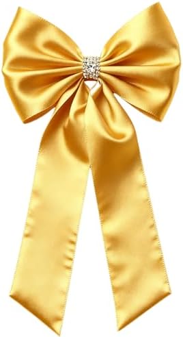 Meseey Giant Satin Bow 27x39 Inch Extra Large Decorative Bow for Christmas Tree Topper,Party,Home Wall,Baby Shower & Birthday Decor（Gold by MeseeyRibbonBow