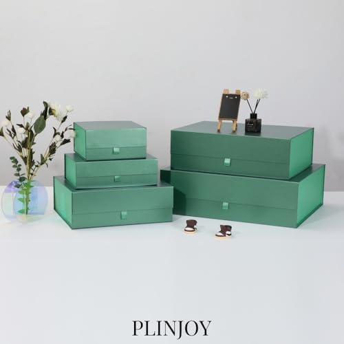 Extra Large Green Gift Box 19x16x6 Inches,Gift Boxs for Presents with Lid Magnetic Closure Collapsible,Groomsman Proposal Box,Birthday, Christmas,for Clothes and Large Gifts - Image 2