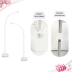 Balloon Arch Kit Stand with Base, 9Ft & 5.6Ft High Free Bending Half Arch Stand for Baby Shower Yard Decorations Wedding Birthday Party (No Balloons) - Image 3