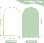 Arttown 7.2FT Arch Backdrop Stand and Green Arch Cover Set - Image 2