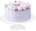 12 Inch Cake Stand for 10 Inch Cakes, Porcelain Wedding Cake Stand for Party, Round Dessert Cake Display Stand Plate - Elegant White Cake Pedestal Stand for Birthday, Baby Shower, Christmas, and Party Display (12 Inch) by Unknown
