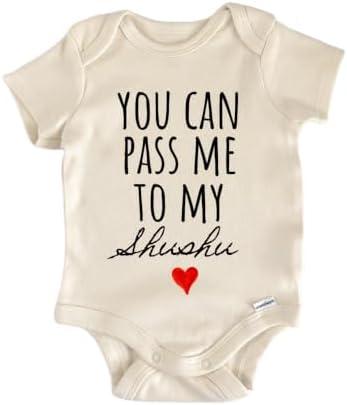 Shushu Announcement Baby Gift Baby Bodysuit by NorthForkForager