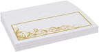 Scribble Vintage Swirl Place Cards, Gold, Set of 60, Pre-cut and Scored - Image 4