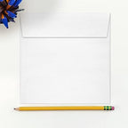 LUXPaper Square Invitation Envelopes | Peel & Press | 6 1/2" x 6 1/2" | Crystal Metallic | 80lb. Text | 250 Qty - Image 4