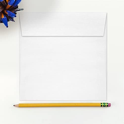 LUXPaper Square Invitation Envelopes | Peel & Press | 6 1/2" x 6 1/2" | Crystal Metallic | 80lb. Text | 250 Qty - Image 4
