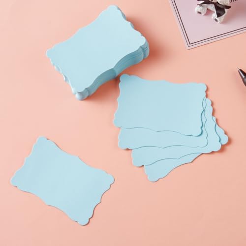 120 Pieces Mini Business Cards, 3.66x2.36 inches, Light Blue (Pack of 4) - Image 4