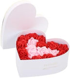 Set of 3 Heart Shaped Gift Boxes with Ribbon Bow Clear Window Decorative Heart Gift Flower Wrapping Boxes for Wedding, Birthday, Anniversary, Valentine's Day, Mother's Day, Baby Showers (White) - Image 3