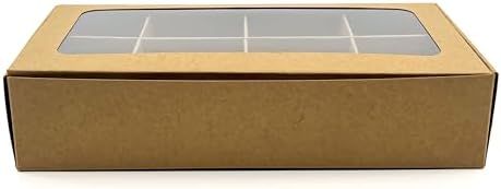 20-Ct Kraft Treat Boxes, 8.75x4.5x1.9in, Window & Dividers - Image 6