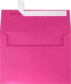 LUXPaper A7 Invitation Envelopes | Peel & Press | 5 1/4" x 7 1/4" | Azalea Metallic | 80lb. Text | 250 Qty by LUXPaper