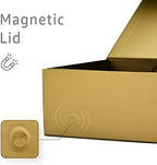 Olive Gold Magnetic Gift Box for Birthday Presents, 13.85"x8.35"x4.45" - Image 3