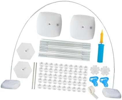 Balloon Arch Kit with Fiber Rods, Water Bags, White Plastic by CHILDWEET