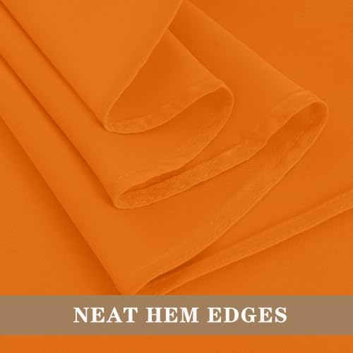 Fitable 6 Pack Orange Tablecloths 70x108 Inch for 6 Foot Rectangle Tables - Image 4