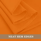 Fitable 6 Pack Orange Tablecloths 120 Inch Round for 48"-96" Tables - Image 4