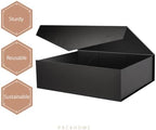 PACKHOME Extra Large Black Gift Box Magnetic Lid 17x14.5x5.5in - Image 3
