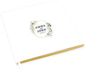 Andaz Press Personalized Wedding Guestbook with Gold Accents, Neutral Florals with Greenery Leaves White Guest Sign in Guest Registry 120 Pages 8.5 X 8.5 Memories Book for DIY, Scrapbook, Photo Album by AndazPress