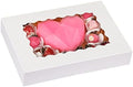Moretoes 40pcs Cookie Boxes with Window, Auto-Popup Boxes,White,14x10x2.5 by Moretoes