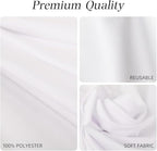 DRESSMAKER 6 Pack White Table Cloth Rectangle 60X102 Inch Fit 6FT Table - Image 4