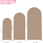 Wokceer Arch Backdrop Cover 6FT,5FT,4FT Nude Brown Covers Strethy Backdrop - Image 2