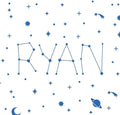 Space Name wall Decal/Custom Name Sticker/Personalized Stars/Baby Name Decal/Kids Name/Galaxy/Constellation/Boys Room/Zodiac by OhongsDesignStudio
