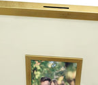 80-Heart Brass tone Wedding Guest Book Alternative Frame - Image 5