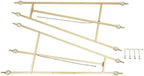 2pcs Wedding Welcome Sign Holder Portable Easel Display Stand for Poster Gold Metal Party Sign Stand Background Decor Tall Floor Easel Frame for Photo Reception Board Birthday Baby Bridal Shower Graduation (43.3''H) - Image 3