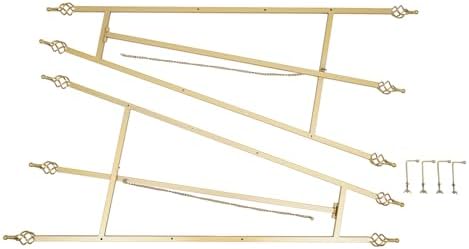 2pcs Wedding Welcome Sign Holder Portable Easel Display Stand for Poster Gold Metal Party Sign Stand Background Decor Tall Floor Easel Frame for Photo Reception Board Birthday Baby Bridal Shower Graduation (43.3''H) - Image 3