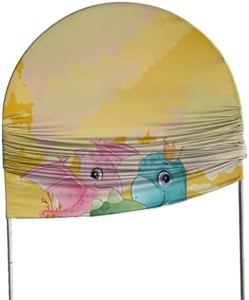 Dinosaur Cartoon Park Arch Backdrop Fabric Cover Boys Wild Jungle Birthday Party Decorations Arches Stand Covers for Festa Dino Baby Shower Balloon Parties Decor Banner2.6x6FT - Image 4