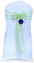 Pack of 100 Organza Chair Sashes for Wedding & Event Décor – Apple Green by MDS
