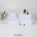 5 Pcs White Gift Box for Presents 10.8x7.5x3.5 Inches Magnetic Gift Boxes with Lid Luxury Gift Box for Rectangle Collapsible for Bridesmaid, Wedding, Birthday Gift Packging - Image 2