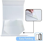 LIFELUM White Magnetic Gift Box for Wedding Presents, 13.85"x8.35"x4.45" - Image 3