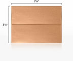 LUXPaper A7 Invitation Envelopes | Peel & Press | 5 1/4" x 7 1/4" | Copper Metallic | 80lb. Text | 500 Qty - Image 3