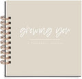 Nuts & Bolts Paper Co. Growing You Personalized Pregnancy Journal Memory Book - Record Pregnancy Memories and Moments with Your Baby Girl or Boy in this Photo Journal Scrapbook Album by NutsBoltsPaperCo