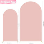 Wokceer Arch Backdrop Cover 7.2FT, 6FT Pale Pink Arch Cover Stretchy - Image 2