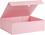Extra Large Pink Gift Box 19x16x6 Inches,Gift Boxs for Presents with Lid Magnetic Closure Collapsible,Bridesmaid Proposal Box,Birthday, Christmas,for Clothes and Large Gifts by PLINJOY