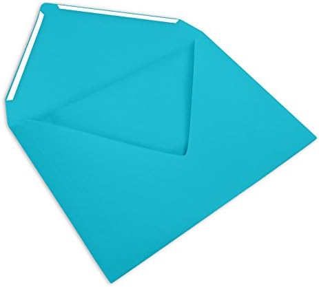 Darling Souvenir A6 Turquoise Invitation Envelopes (4 3/4 x 6 1/2) Euro V-Flap 80 LBS Self-Adhesive Perfect for Weddings, Birthday, Baby Shower,Greeting Cards -Packs & Colours Available - Image 4