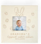 Engraved Personalized Baby's First Easter Leatherette Photo Album, Holds 200 4" x 6" Photos by GiftsForYouNow