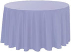Polyester Round Tablecloth 120" Ideal for 60 inch round table (Lavender) by KS+Linens