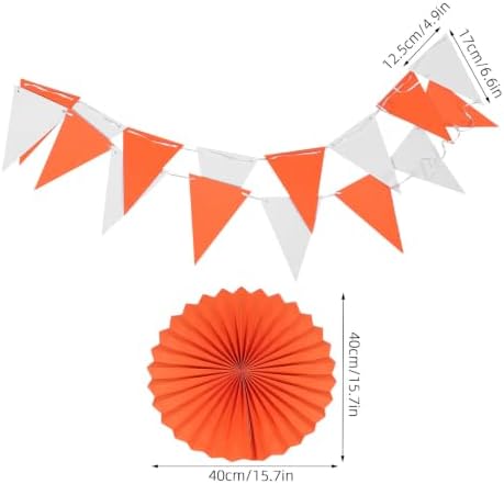 Artibetter 1 Set Ceiling Hanging Decorations Paper Flowers Autumn Pom Poms - Image 2
