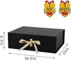 BoxSkivra Black Extra Large Gift Box 16.5x13x5.3 In Jumbo Box, 3 Pack - Image 3